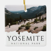 Aangepaste foto Yosemite National Park Souvenir Keramisch Ornament (Voorkant)