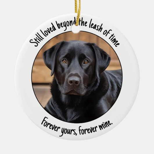 Aangepaste foto zachte verzen herinnering herdenki keramisch ornament (Voorkant)