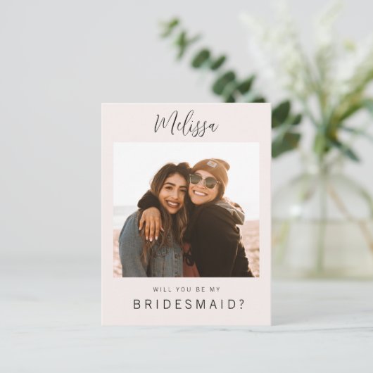 aangepaste foto zal je mijn bruidskaart zijn briefkaart (Staand voorkant)