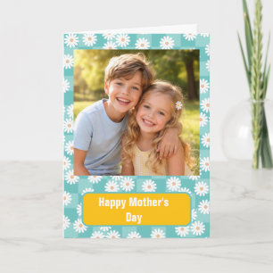 Aangepaste foto Zalige Moederdag kaart Schattig
