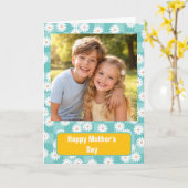 Aangepaste foto Zalige Moederdag kaart | Schattig (Gele Bloem)