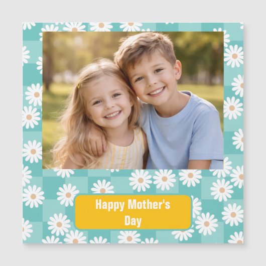 Aangepaste foto Zalige Moederdag kaart | Schattig (Voorkant)