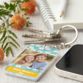 Aangepaste foto Zalige Moederdag kaart | Schattig Sleutelhanger (Voorkant Rechts)