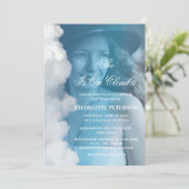 Aangepaste foto Ze is op Cloud 9 Vrijgezellenfeest Kaart (Staand voorkant)