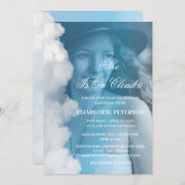 Aangepaste foto Ze is op Cloud 9 Vrijgezellenfeest Kaart (Voorkant / Achterkant)