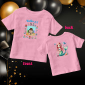 Aangepaste Foto Zeemeerminnen Thema Roze Meisje Ve Kinder Shirts