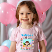 Aangepaste Foto Zeemeerminnen Thema Roze Meisje Ve Kinder Shirts