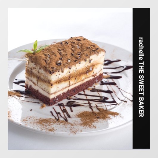 Aangepaste foto zijtekst raamsticker (Vel)