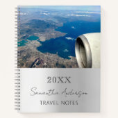 Aangepaste foto zilveren reizen notitieboek (Voorkant)