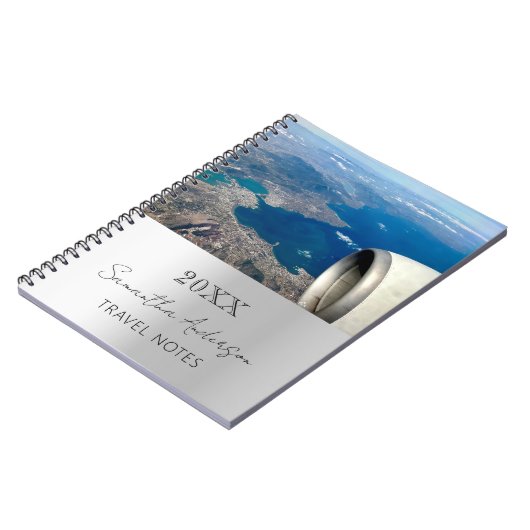 Aangepaste foto zilveren reizen notitieboek (Linkerzijde)