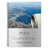 Aangepaste foto zilveren reizen notitieboek (Voorkant)