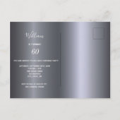 Aangepaste foto zilverfox-verjaardagsuitnodiging briefkaart (Achterkant)