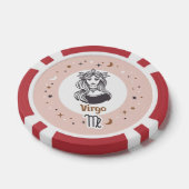 Aangepaste Foto Zodiac Sign Maagd Poker Chips (Enkel)
