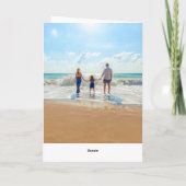 Aangepaste Foto Zomer Feestdagen Kaart met Tekst (Achterkant)