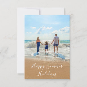 Aangepaste foto zomer vakantie kaart met tekst