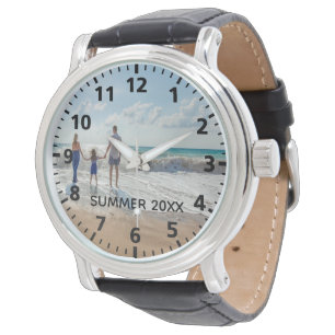Aangepaste foto zomervakantie horloge