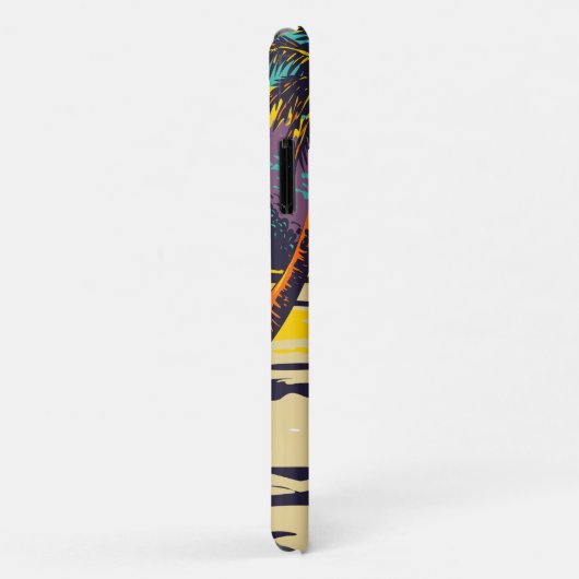 Aangepaste foto  zonsondergeel blauw Case-Mate iPhone case (Achterkant/rechts)