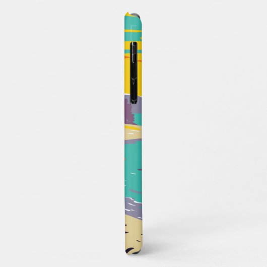 Aangepaste foto zonsondergeel blauw Case-Mate iPhone case (Achterkant/links)