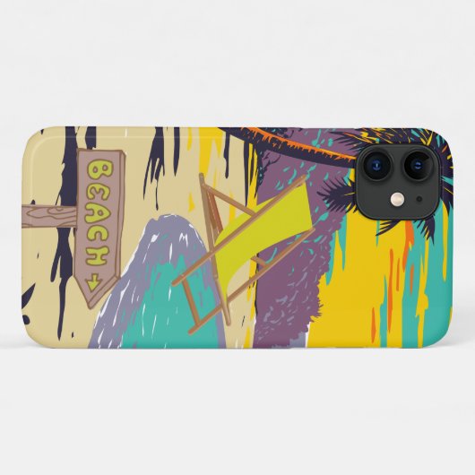 Aangepaste foto  zonsondergeel blauw Case-Mate iPhone case (Achterkant (horizontaal))