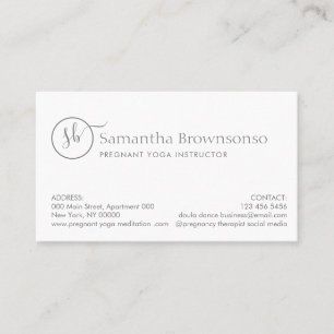 Aangepaste foto Zwangere Doula Birth Coach Visitekaartje
