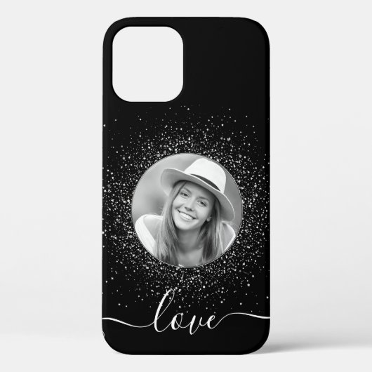 Aangepaste foto, zwart op maat Case-Mate iPhone case (Achterkant)