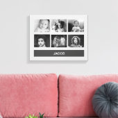 Aangepaste foto zwart-wit - Aangepast op maat Canvas Afdruk (Insitu (Woonkamer))