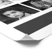 Aangepaste foto zwart-wit - Aangepast op maat Poster (Hoek)