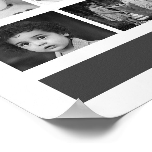 Aangepaste foto zwart-wit - Aangepast op maat Poster (Hoek)