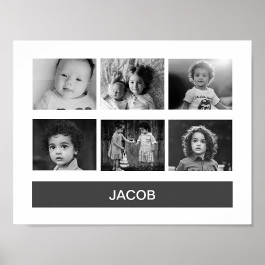 Aangepaste foto zwart-wit - Aangepast op maat Poster (Voorkant)