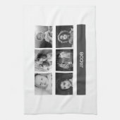 Aangepaste foto zwart-wit - Aangepast op maat Theedoek (Verticaal)