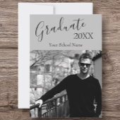 Aangepaste foto zwart-wit Afstuderen Open House Kaart