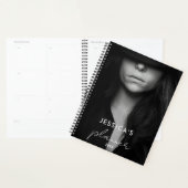Aangepaste Foto Zwart Wit Artiest Maandelijks Planner (Display)