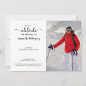 Aangepaste foto zwart wit gekleurd patroon geboort kaart (Voorkant)