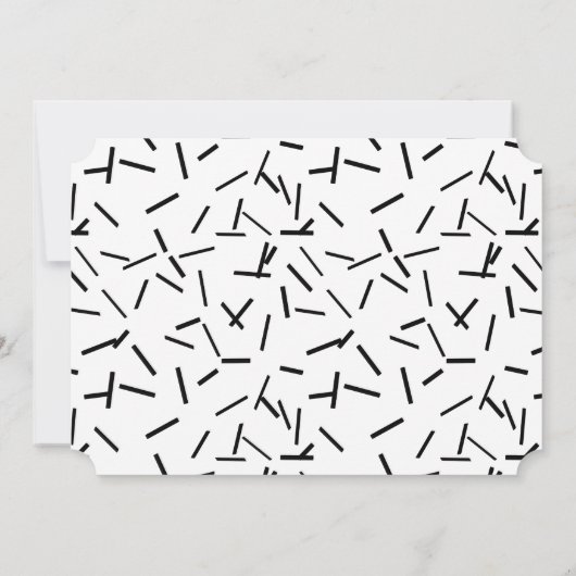 Aangepaste foto zwart-wit opslaan Datum Save The Date (Achterkant)