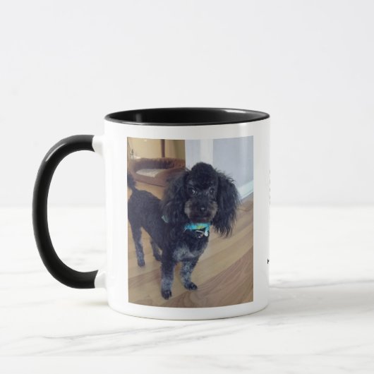 Aangepaste foto zwart-witte koffie Mok (Links)