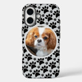 Aangepaste Foto Zwarte Poot Prints Case-Mate iPhone Case (Achterkant)