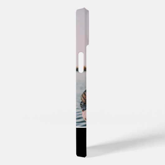 Aangepaste foto zwarte witte kalligrafie Case-Mate iPhone case (Achterkant / Rechts)