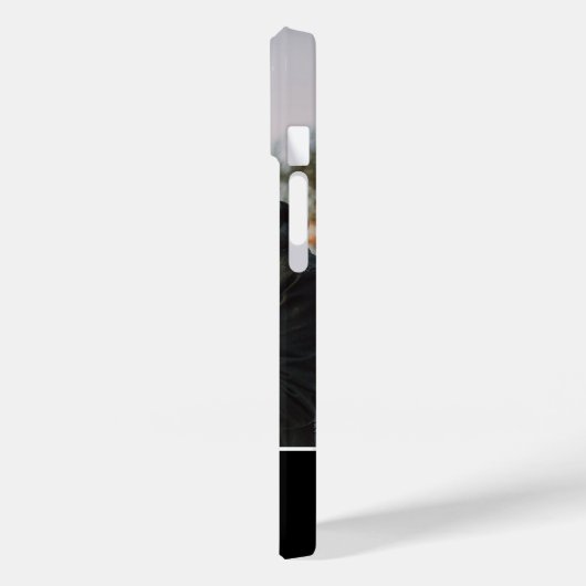 Aangepaste foto zwarte witte kalligrafie Case-Mate iPhone case (Achterkant / Links)