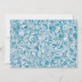 Aangepaste foto-zwembad Birthday Party Kaart (Achterkant)