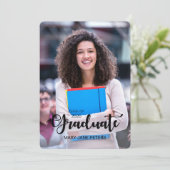 Aangepaste fotoaankondiging voor afgestudeerden 20 kaart (Staand voorkant)