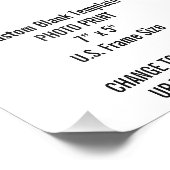 Aangepaste fotoafdrukken van 7 x 5 inch (VS-Lijst) Foto Afdruk (Hoek)