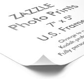 Aangepaste fotoafdrukken van 7 x 5 inch (VS-Lijst) Foto Afdruk (Hoek)