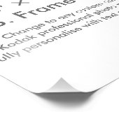 Aangepaste fotoafdrukken van 8 x 12 inch (VS-Lijst Foto Afdruk (Hoek)