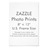 Aangepaste fotoafdrukken van 8 x 12 inch (VS-Lijst Foto Afdruk (Voorkant)