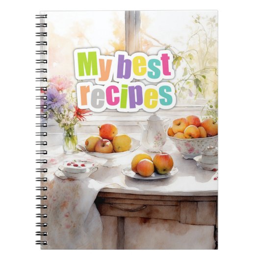 Aangepaste fotoagenda met spiraal  notitieboek (Voorkant)