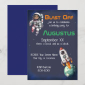 Aangepaste fotoastronaut in buitenruimtetanie kaart (Voorkant / Achterkant)