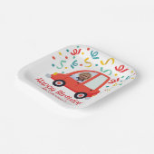 Aangepaste fotoauto papieren bordje (Gebogen)