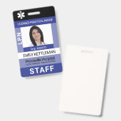 Aangepaste fotobadge - bewerkbaar badge (Voor- en achterkant)