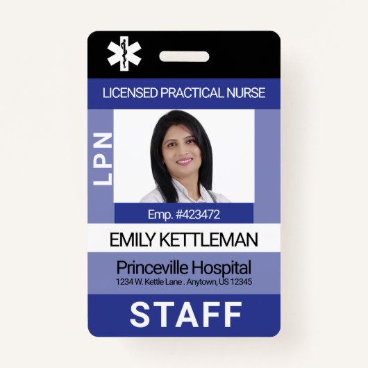 Aangepaste fotobadge - bewerkbaar badge (Voorkant)