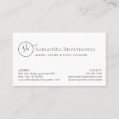 Aangepaste fotobakkerij visitekaartje (Voorkant)